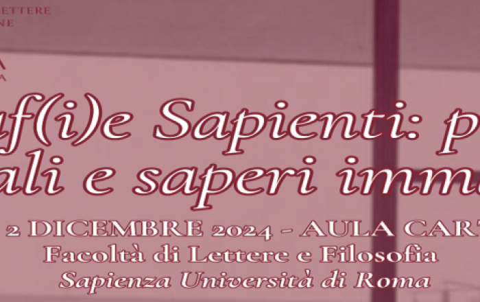 Geografie Sapienti: pratiche materiali e saperi immateriali